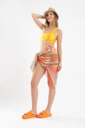 FLORAL SPICE BEACH SARONG