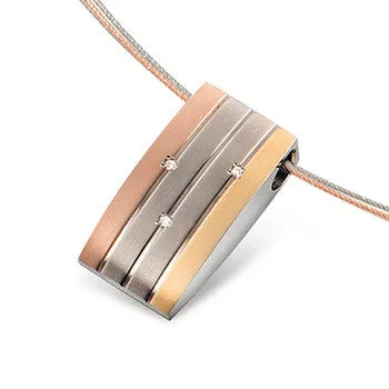 0792-02 Boccia Titanium Pendant  (choose chain separately)