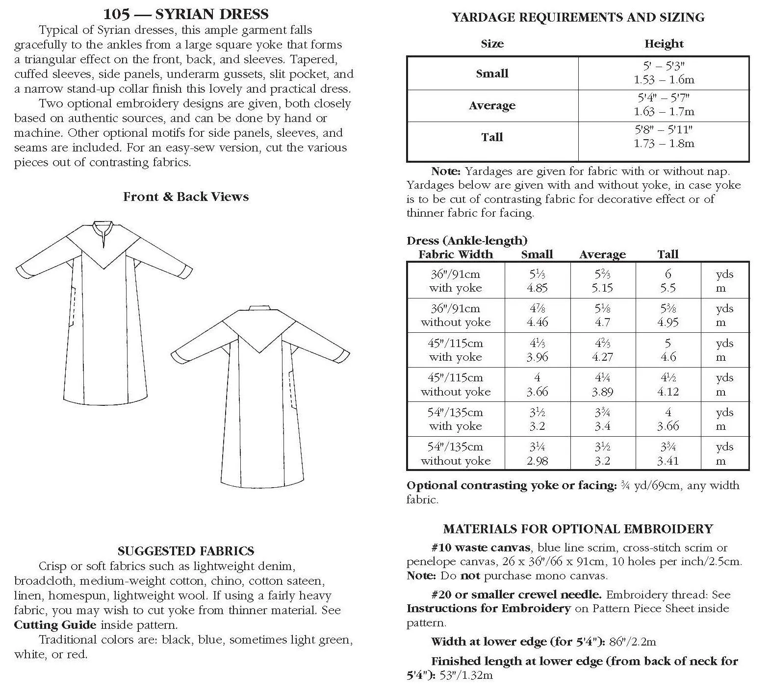 105 Syrian Dress - PDF