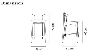 200 - 190 Bar Stool - Mid Century Design