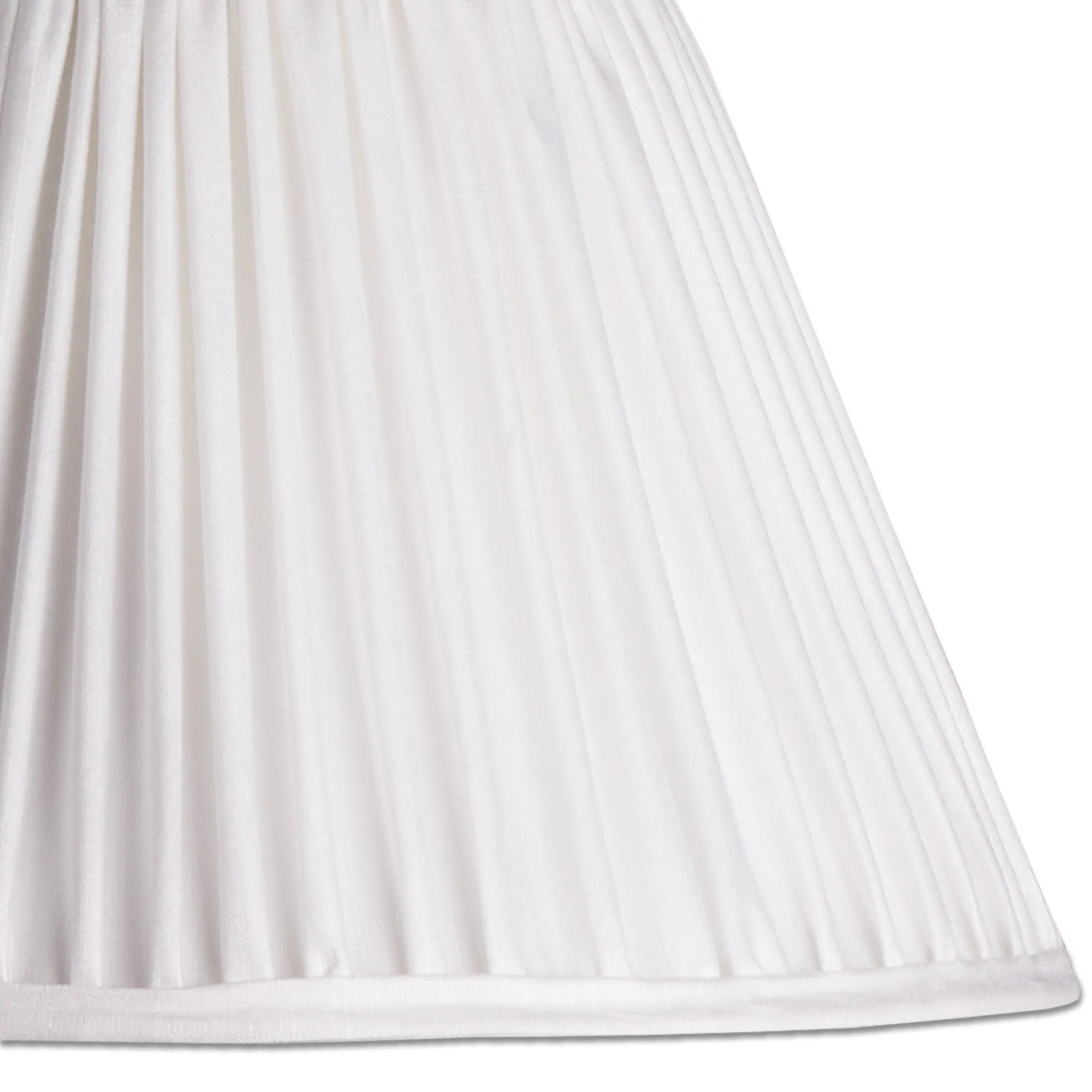 25cm empire shade in white silk