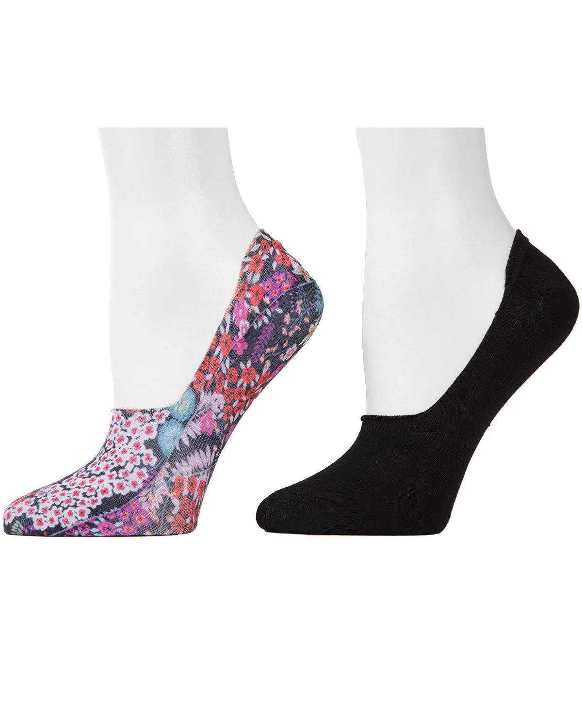 4 Pack Natori Wildflowers No-Show Liner Socks