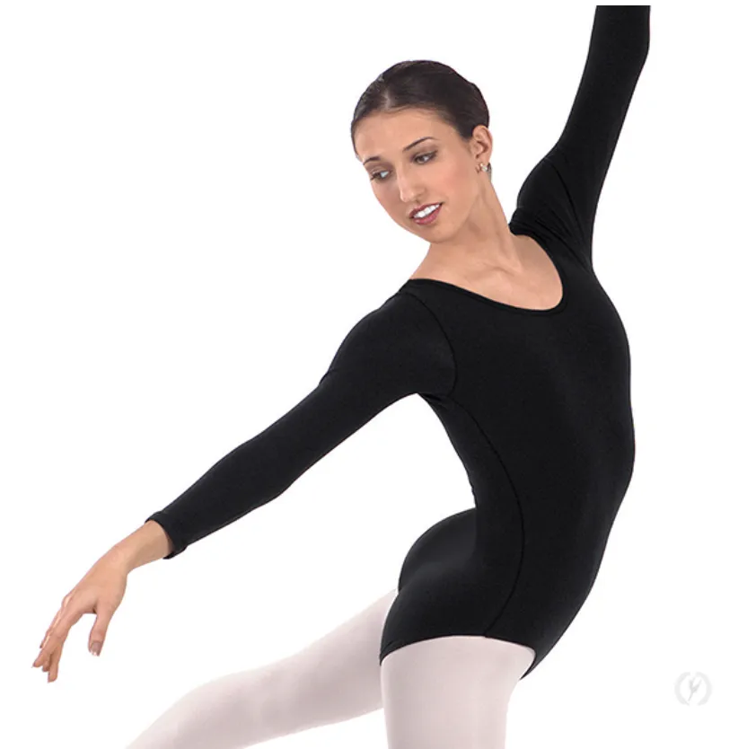 44265 Adult Microfiber Long Sleeve Leotard