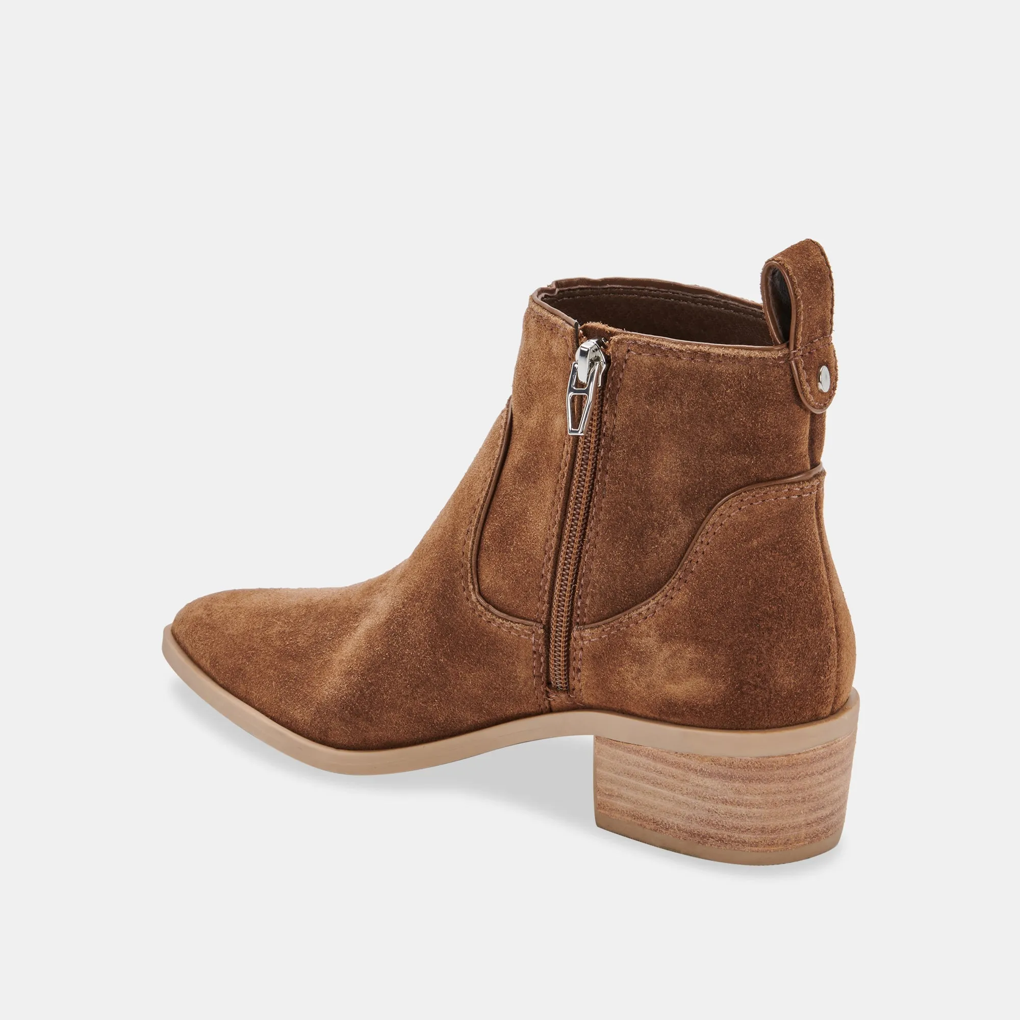 ABLE BOOTIES DK BROWN SUEDE - re:vita