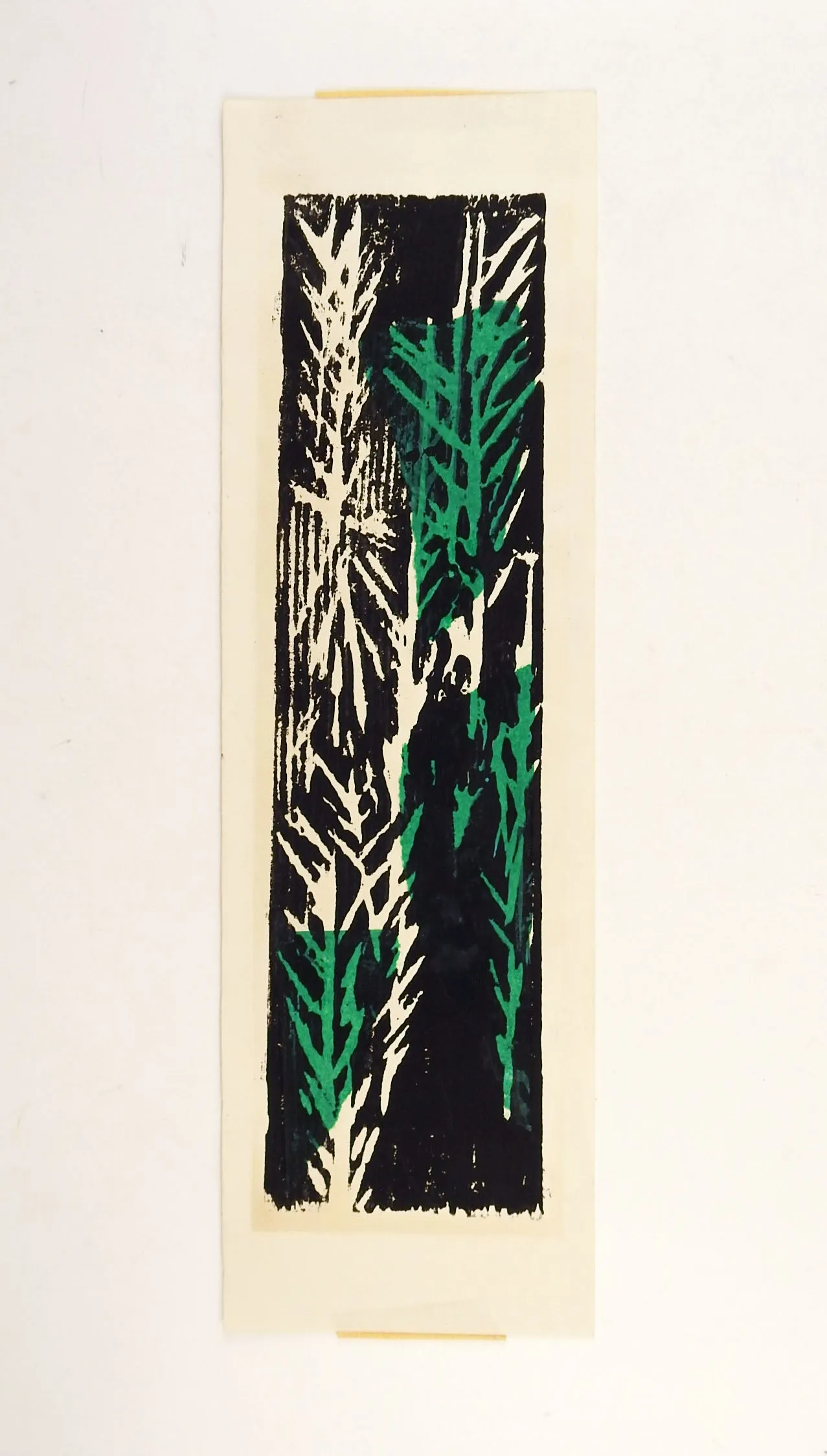 Abstract Botanical Block Print