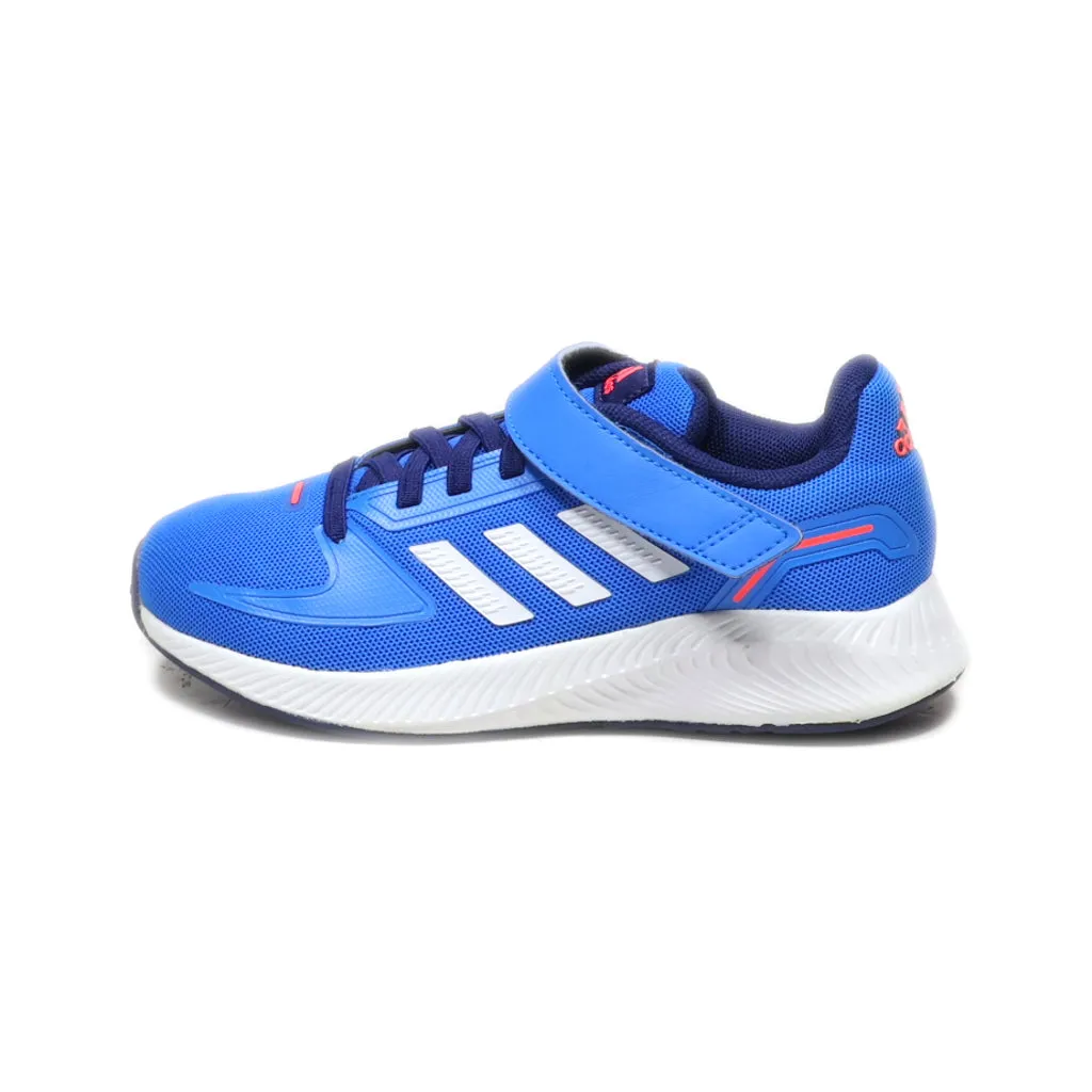 Adidas Runfalcon 2.0 El K Running Sport Shoes Leather Blue Colour For Kids