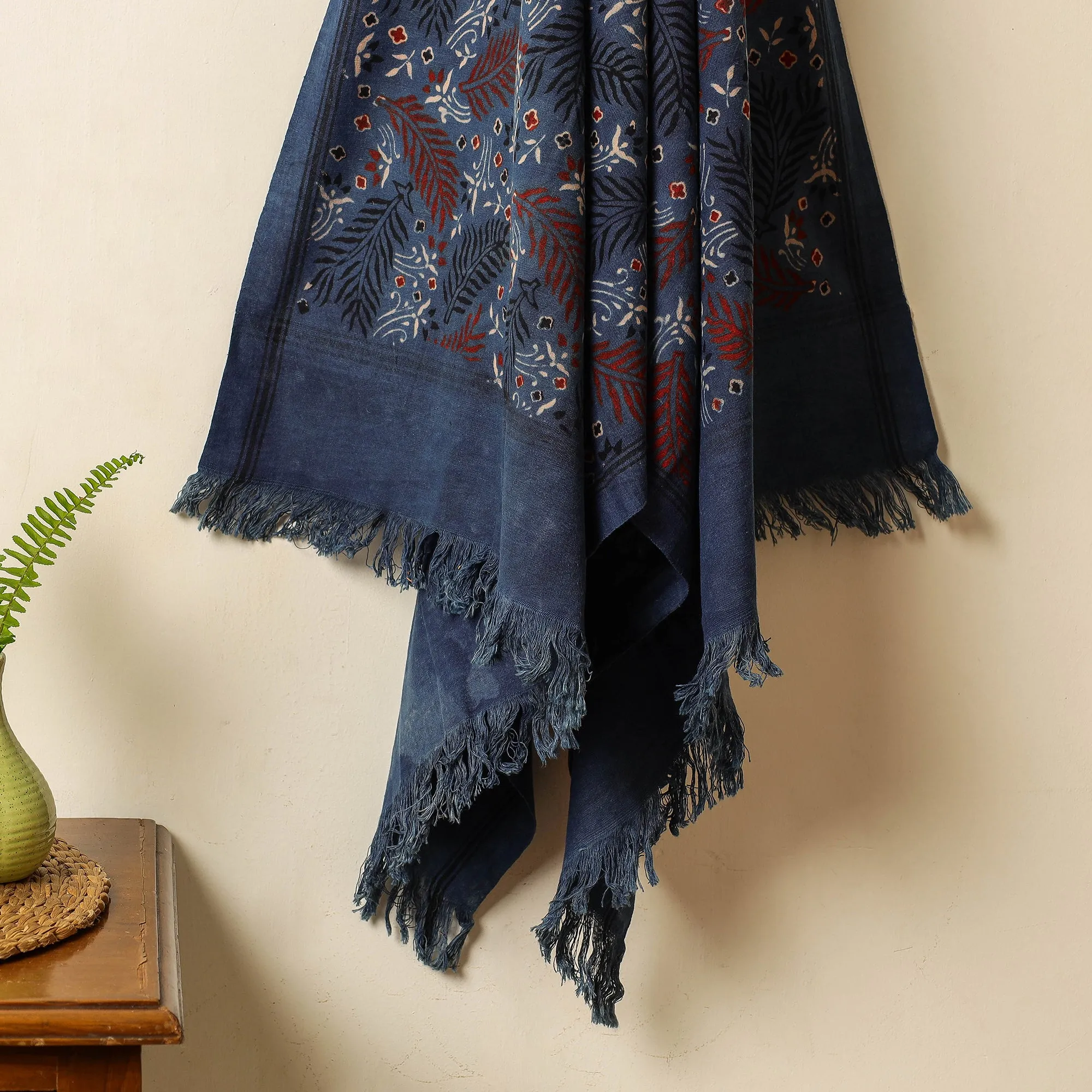 Ajrakh Block Printed Handloom Cotton Towel