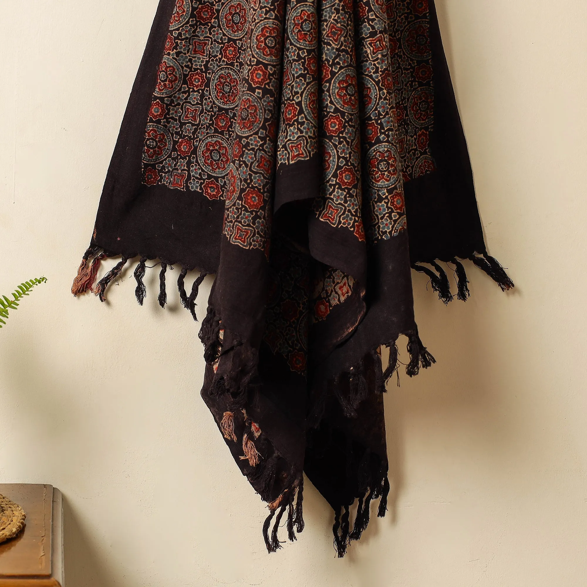 Ajrakh Block Printed Handloom Cotton Towel