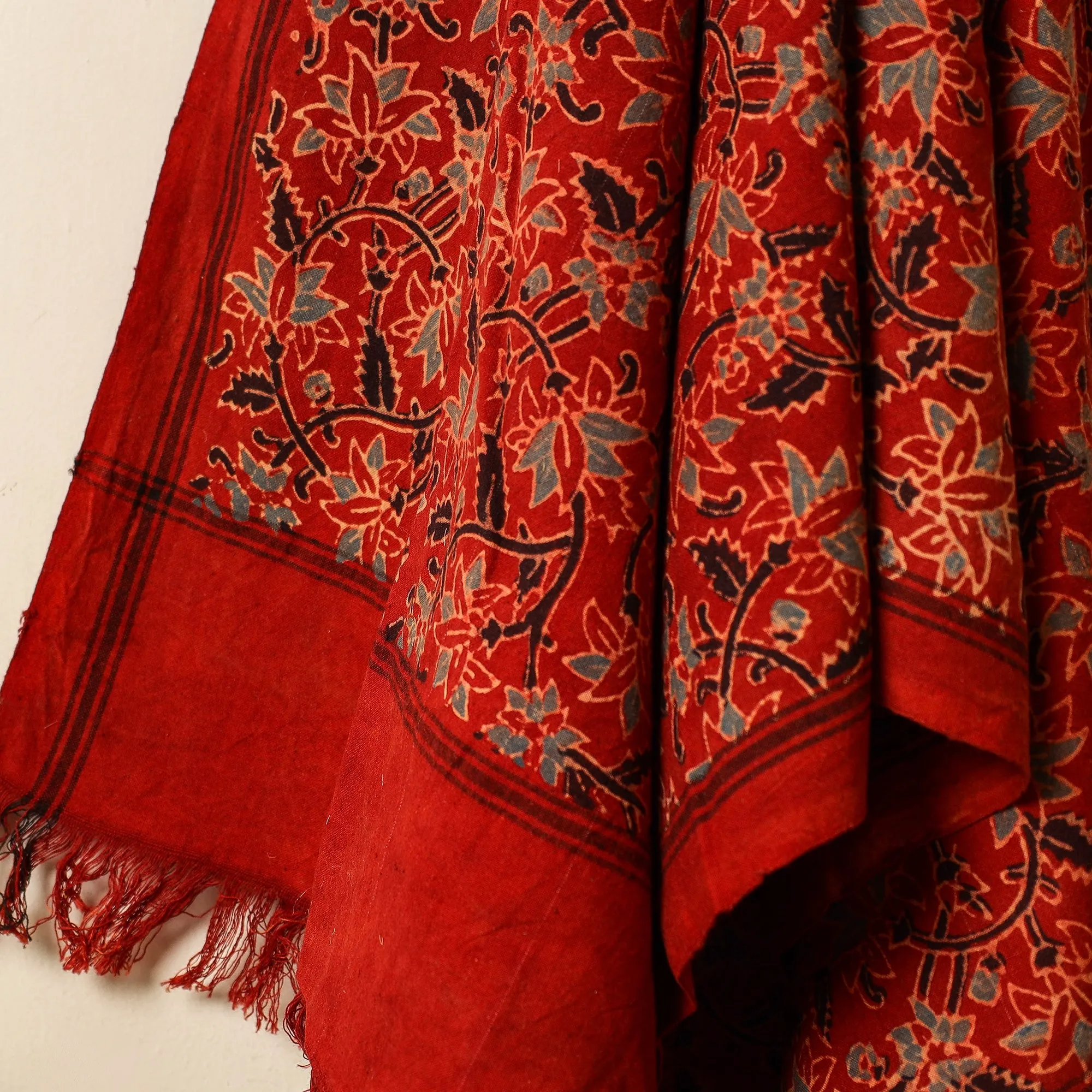 Ajrakh Block Printed Handloom Cotton Towel