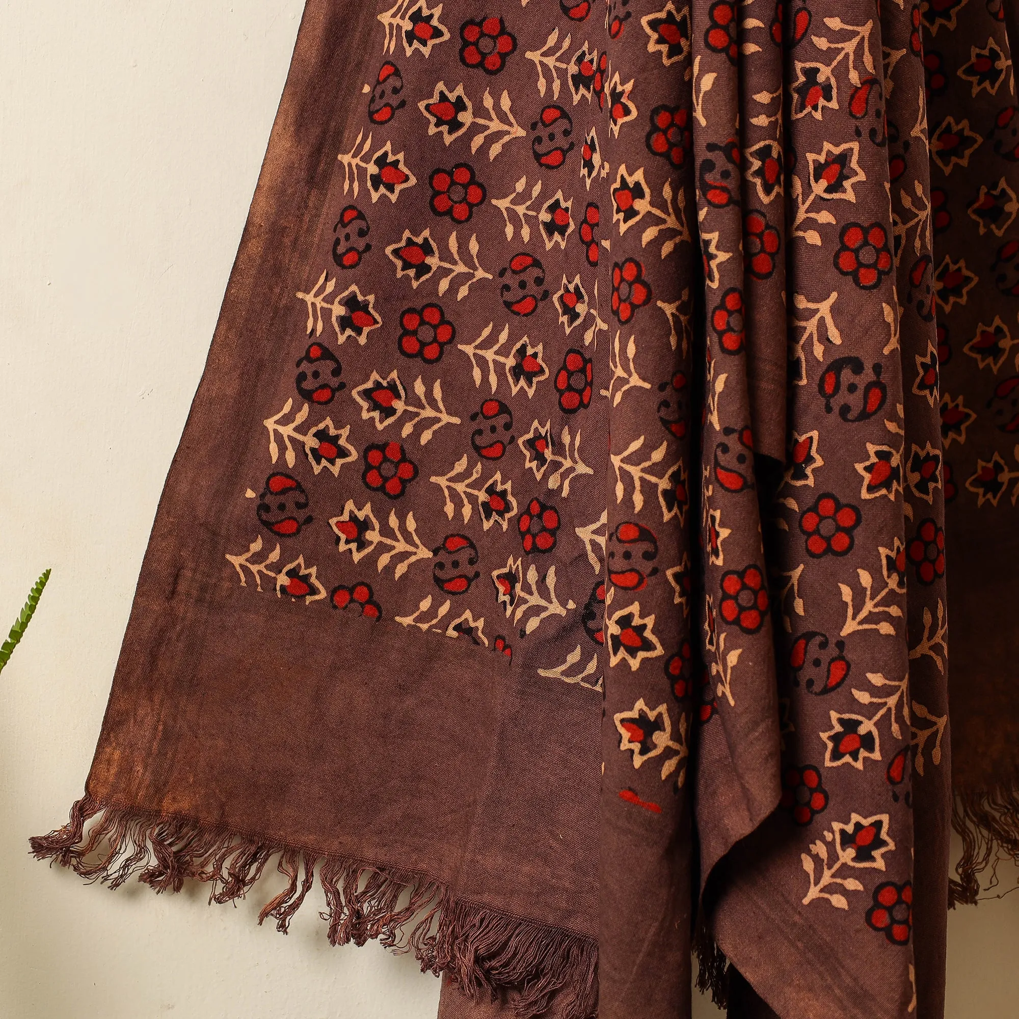 Ajrakh Block Printed Handloom Cotton Towel