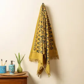 Ajrakh Block Printed Handloom Cotton Towel