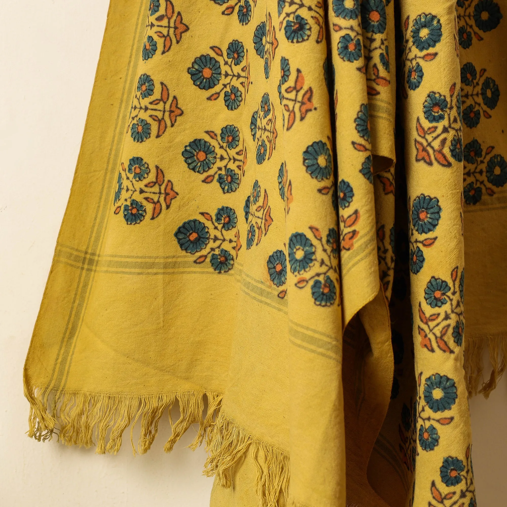 Ajrakh Block Printed Handloom Cotton Towel