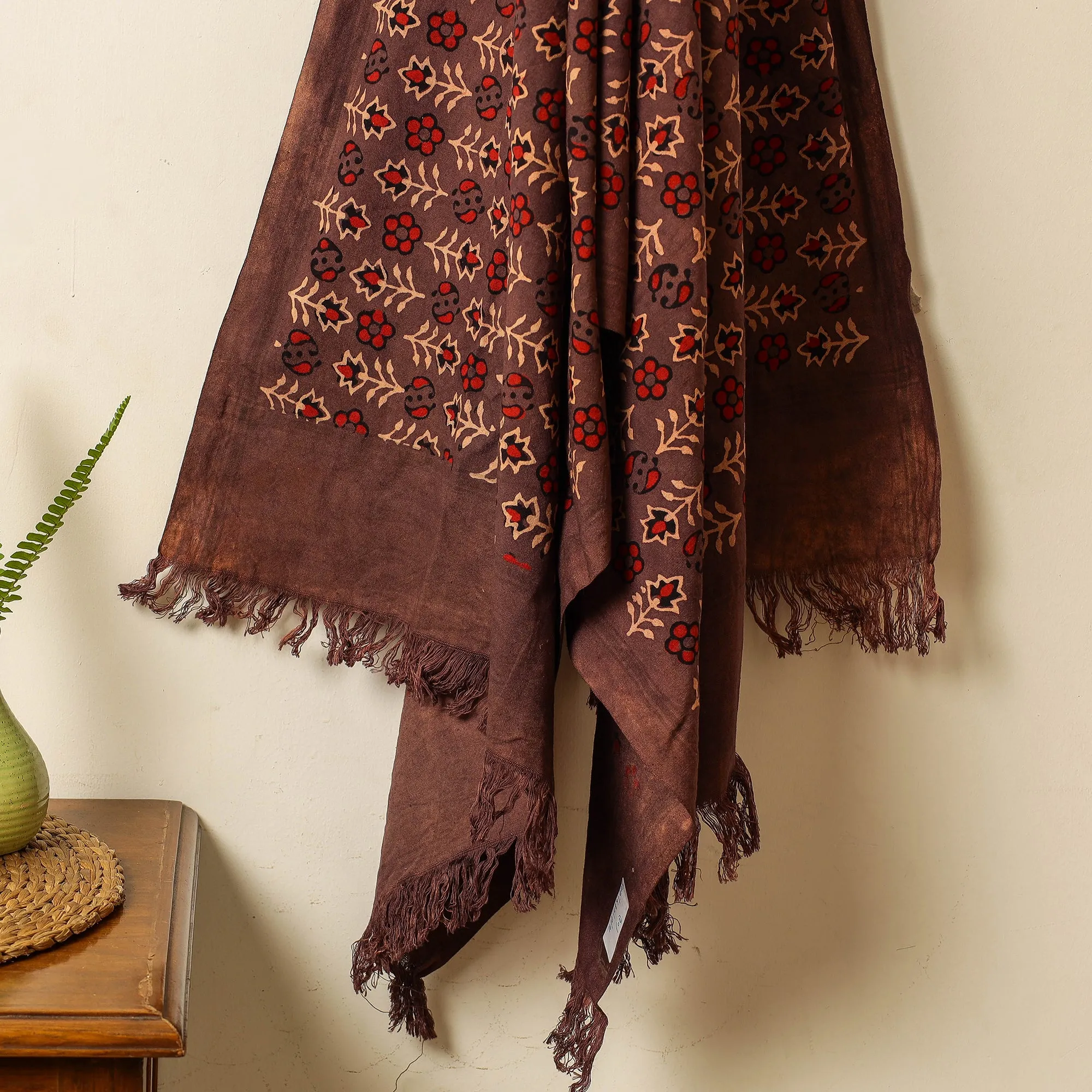 Ajrakh Block Printed Handloom Cotton Towel