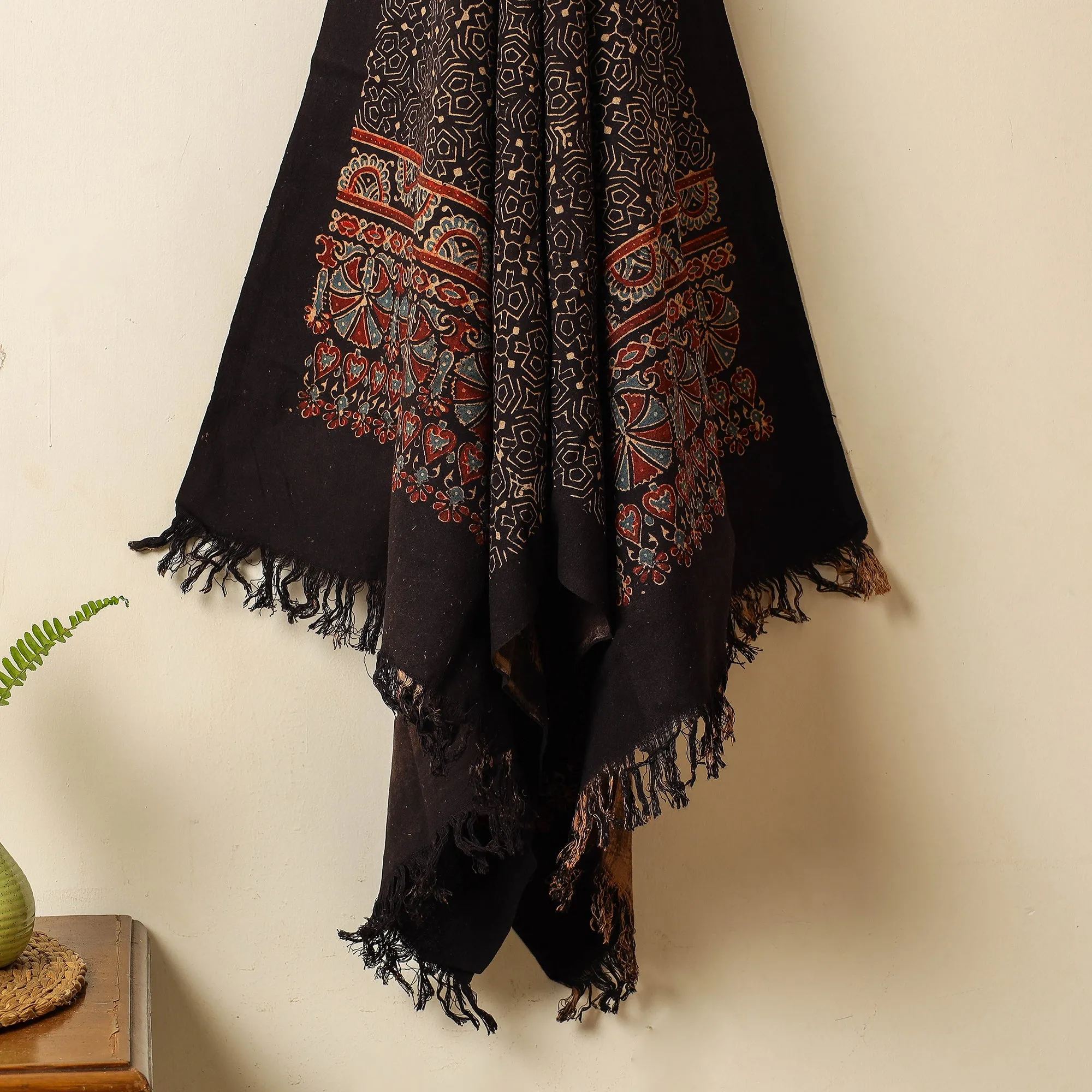 Ajrakh Block Printed Handloom Cotton Towel