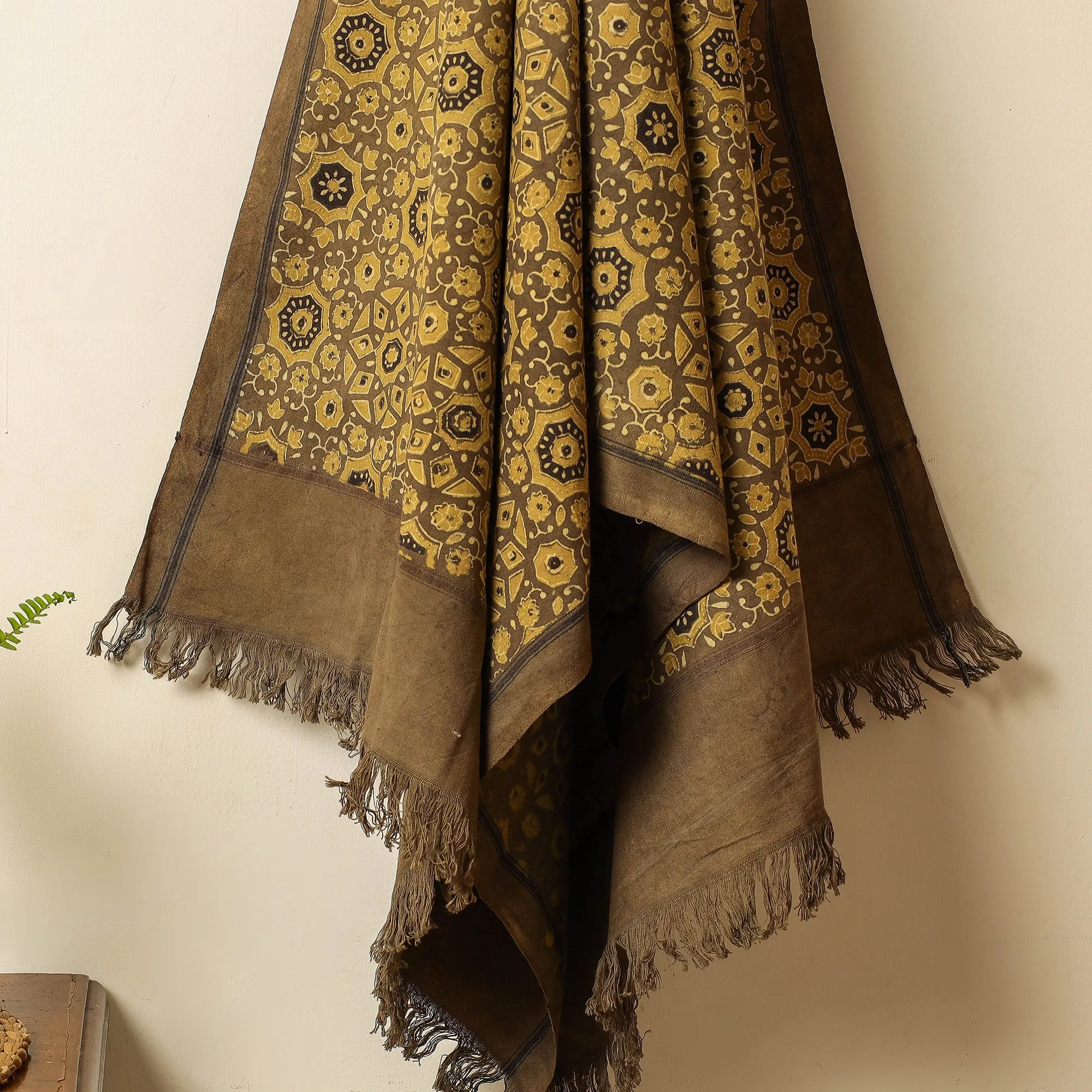 Ajrakh Block Printed Handloom Cotton Towel