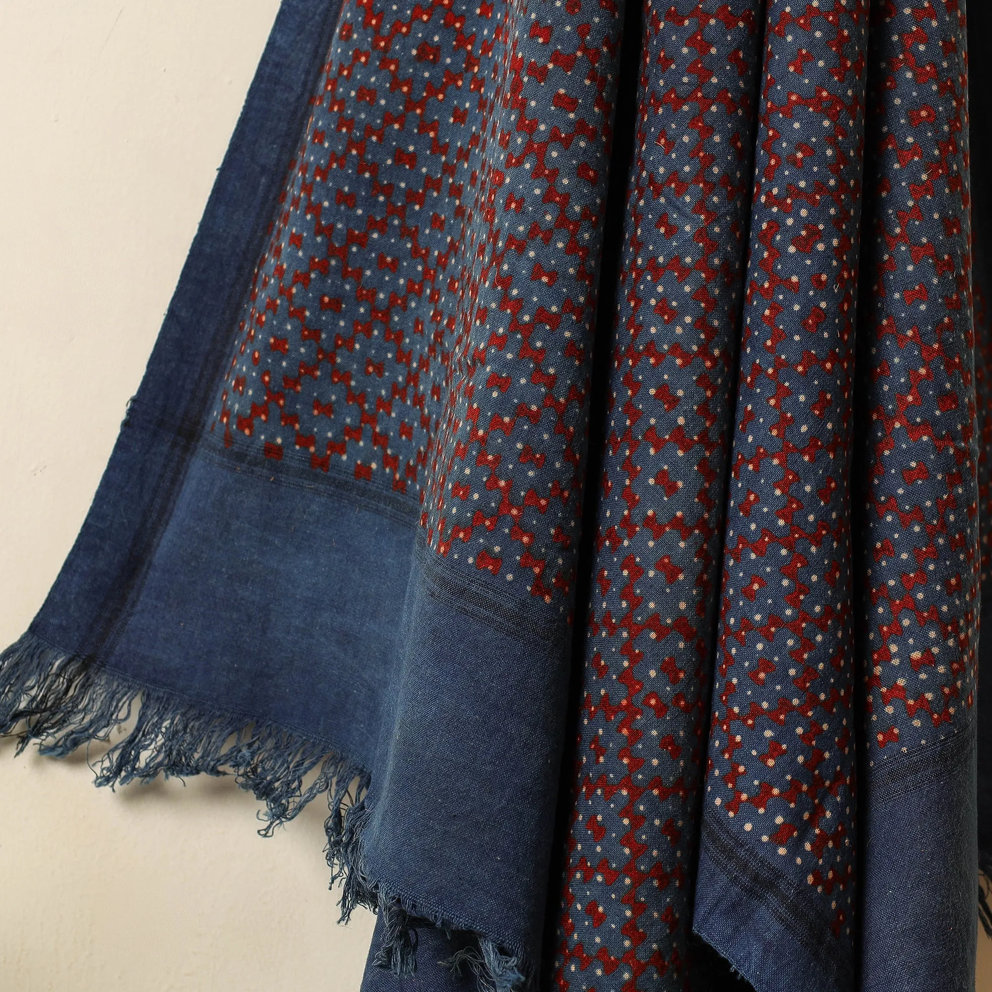 Ajrakh Block Printed Handloom Cotton Towel