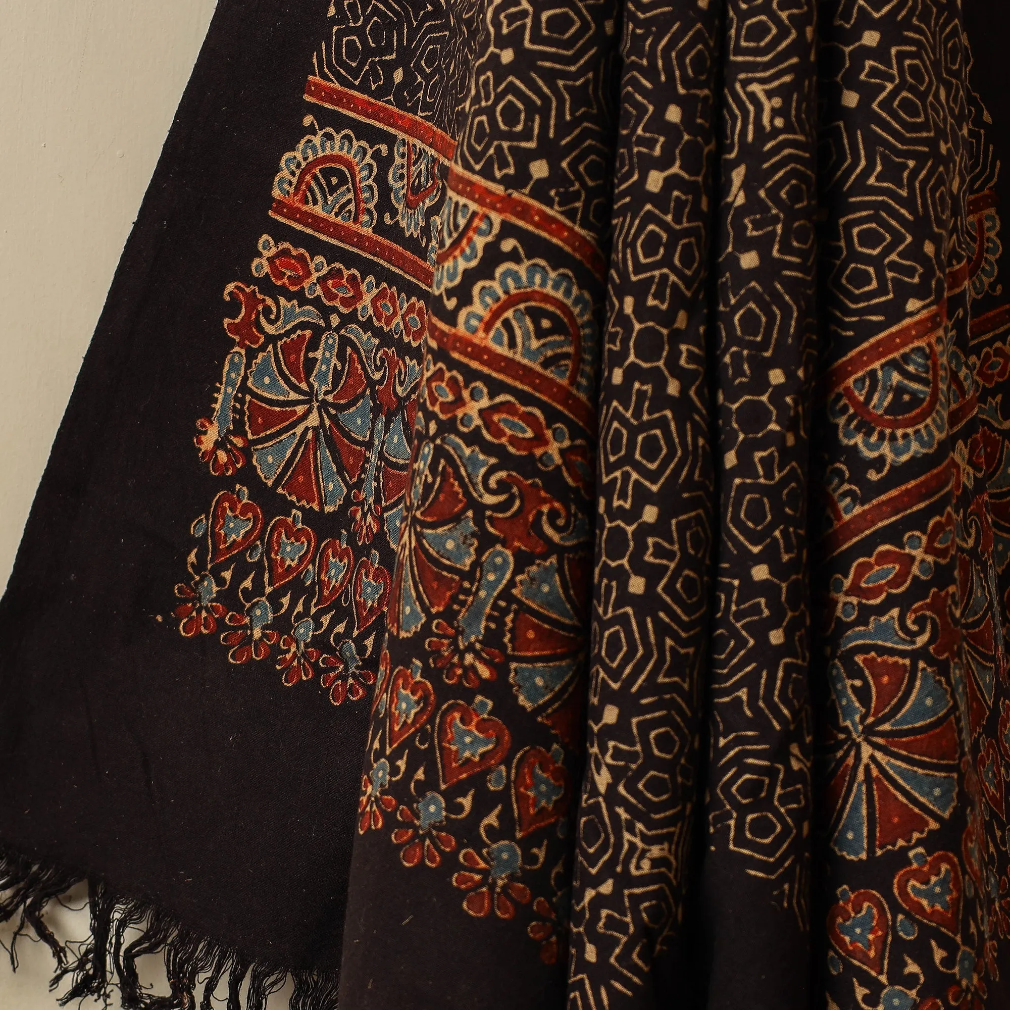 Ajrakh Block Printed Handloom Cotton Towel