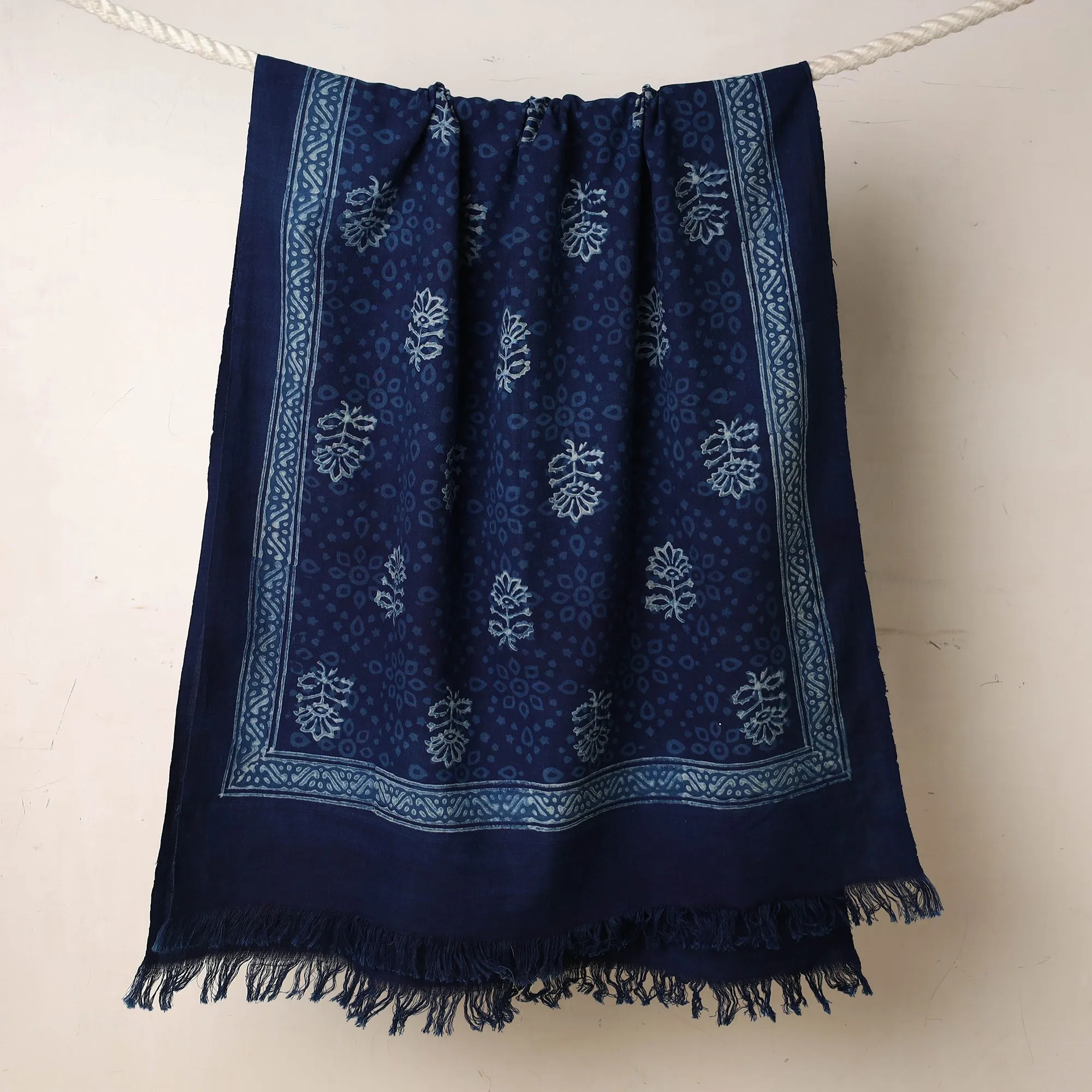 Akola Block Printed Pure Handloom Cotton Towel