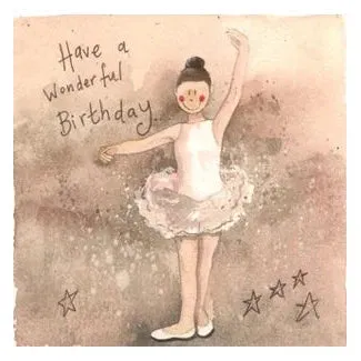 Alex Clark Ballet Dancer Birthday Card