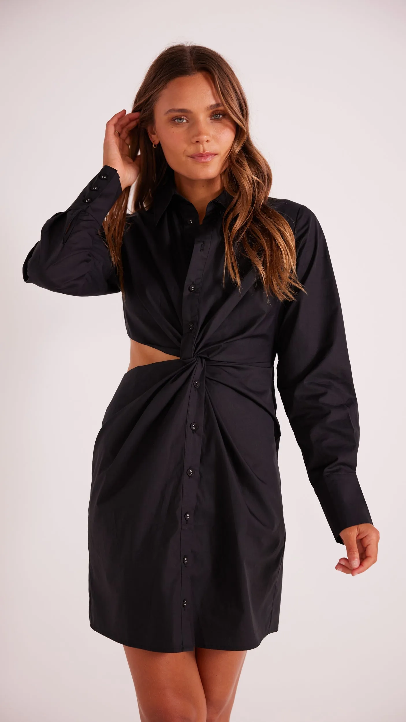 Allegra Twist Shirt Dress