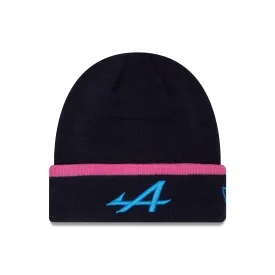 Alpine Racing Navy Polyana Cuff Knit Beanie Hat