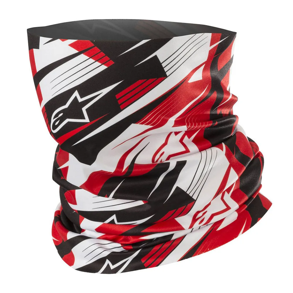 Alpinestars Blurred Neck Tube Snood - Blurred Black / Red