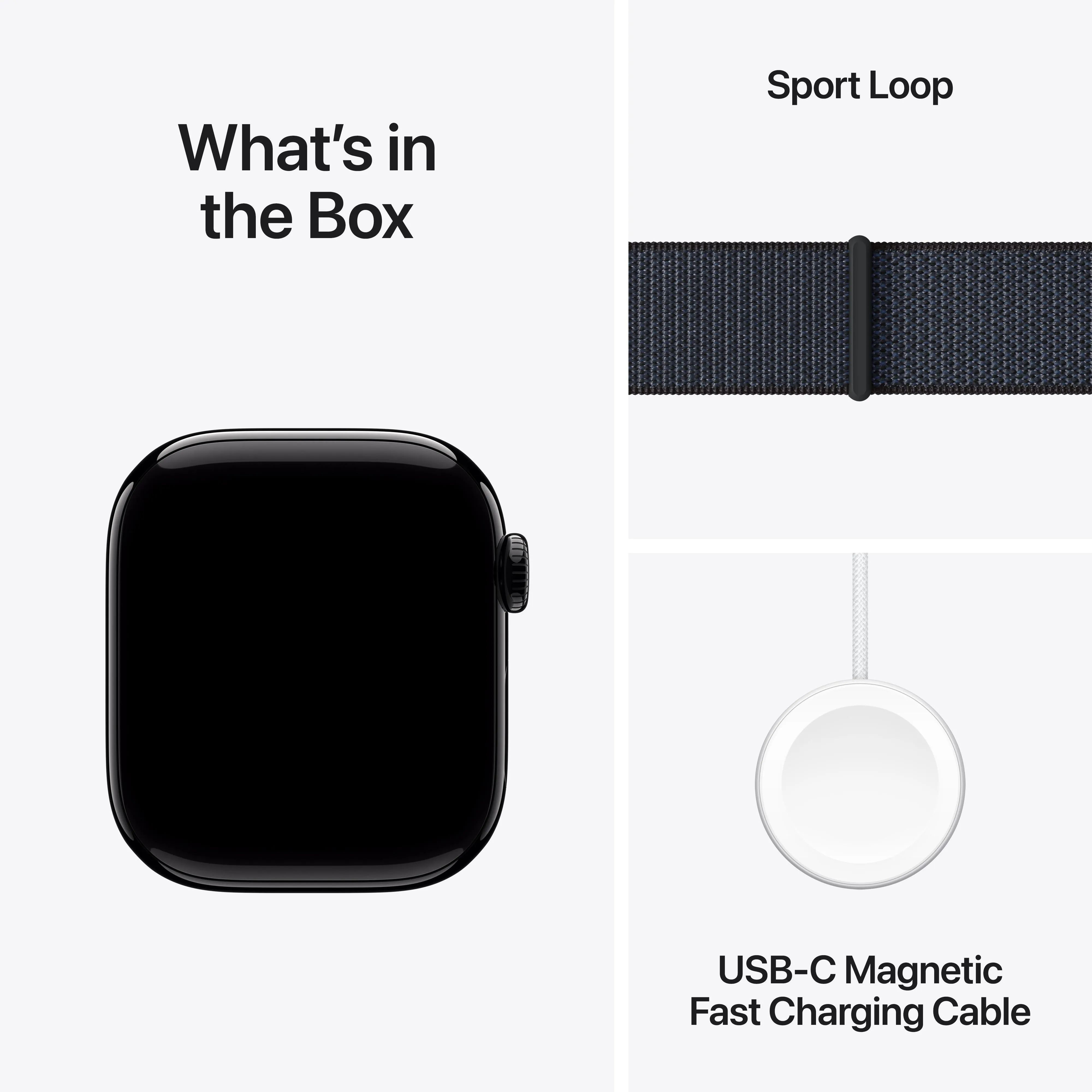 Apple Watch Series 10 GPS   Cellular 42mm Jet Black Aluminium Case with Ink Sport Loop