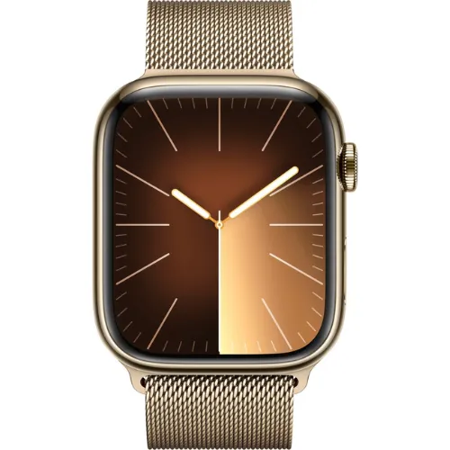 Apple Watch Series 9 45MM (GPS   Cellular) - Gold Stainless Steel