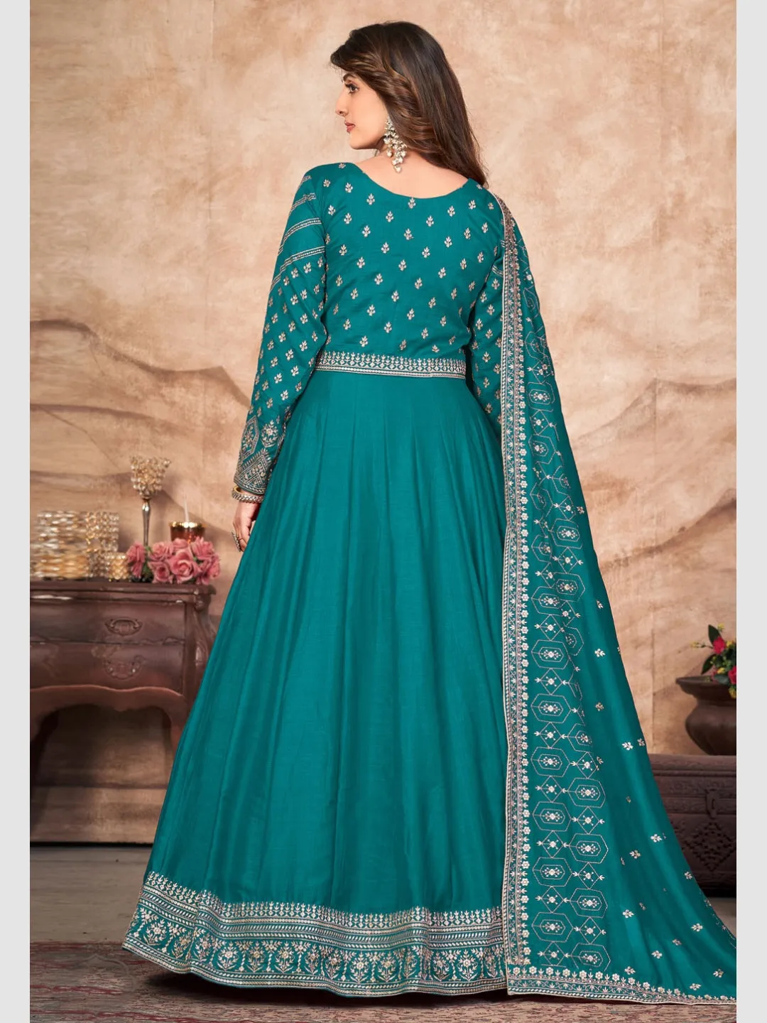 Art Silk Embroidery - Anarkali