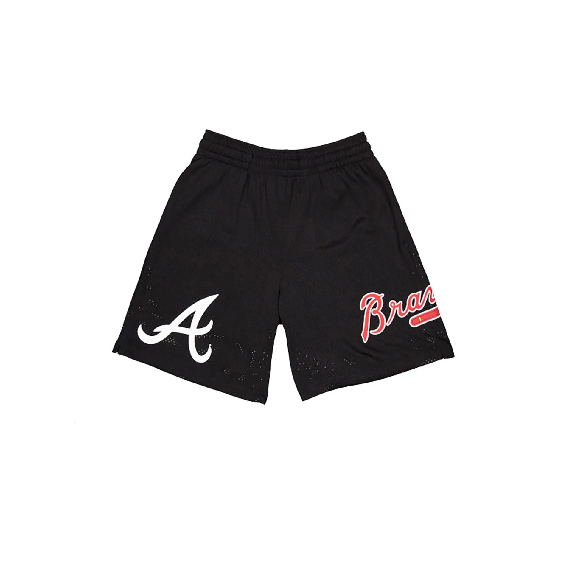 Atlanta Braves MLB Custom Black Mesh Shorts