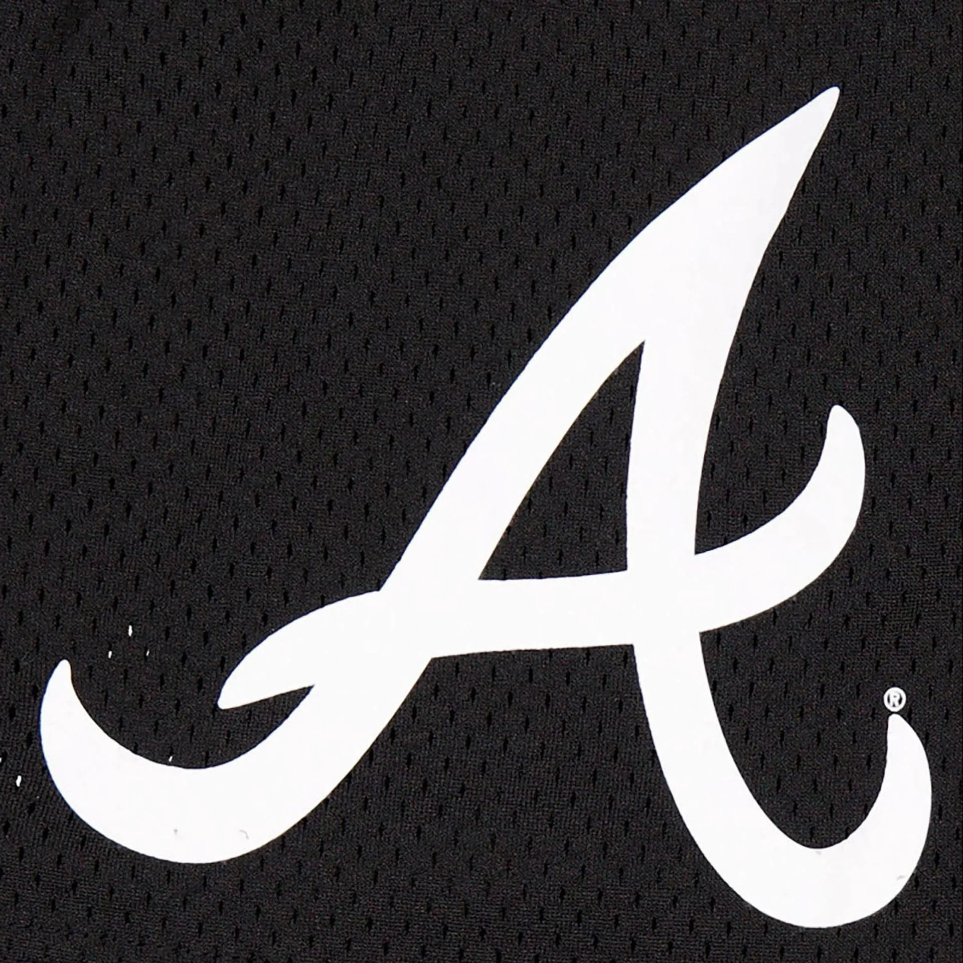 Atlanta Braves MLB Custom Black Mesh Shorts