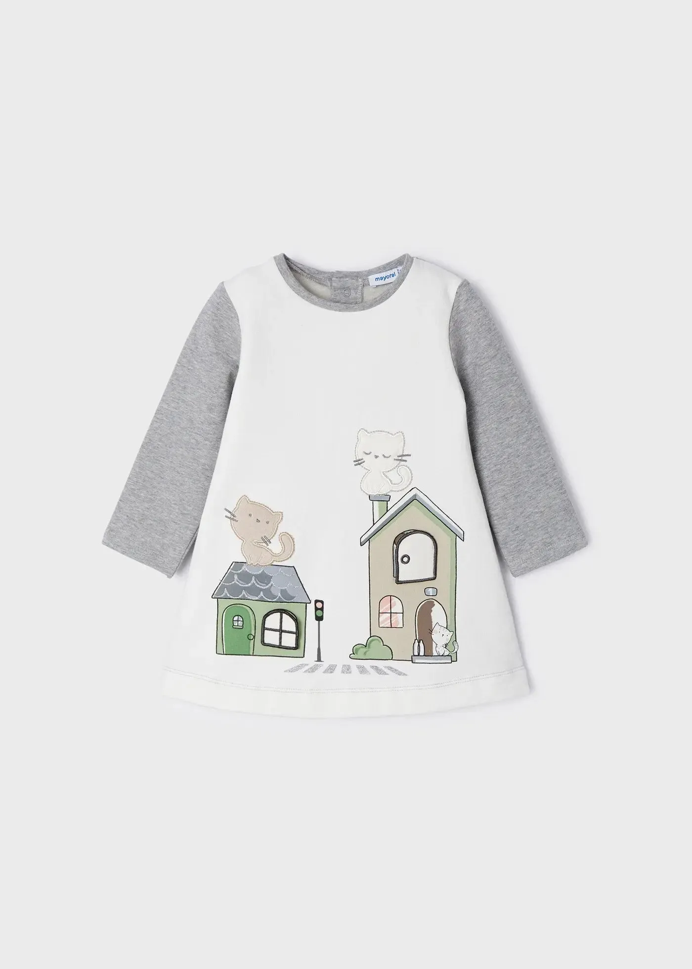 Baby Girls Dress With Houses | Mayoral