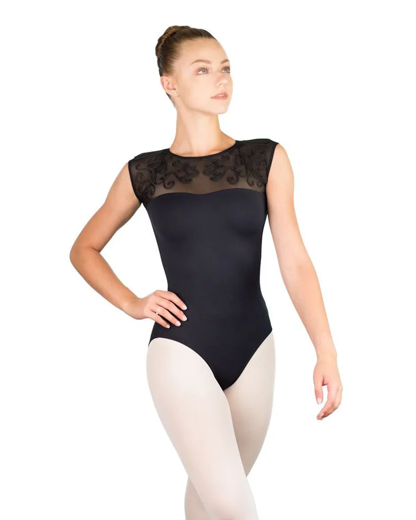 Ballet Rosa Lesly Mesh Open Back Sleeveless Leotard - Womens