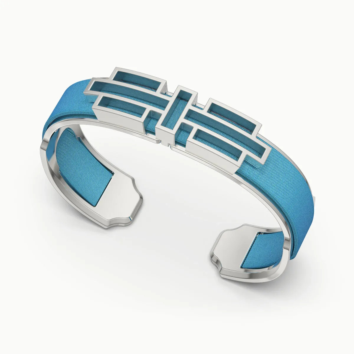 Ban Zu Silk Cuff - Turquoise Blue