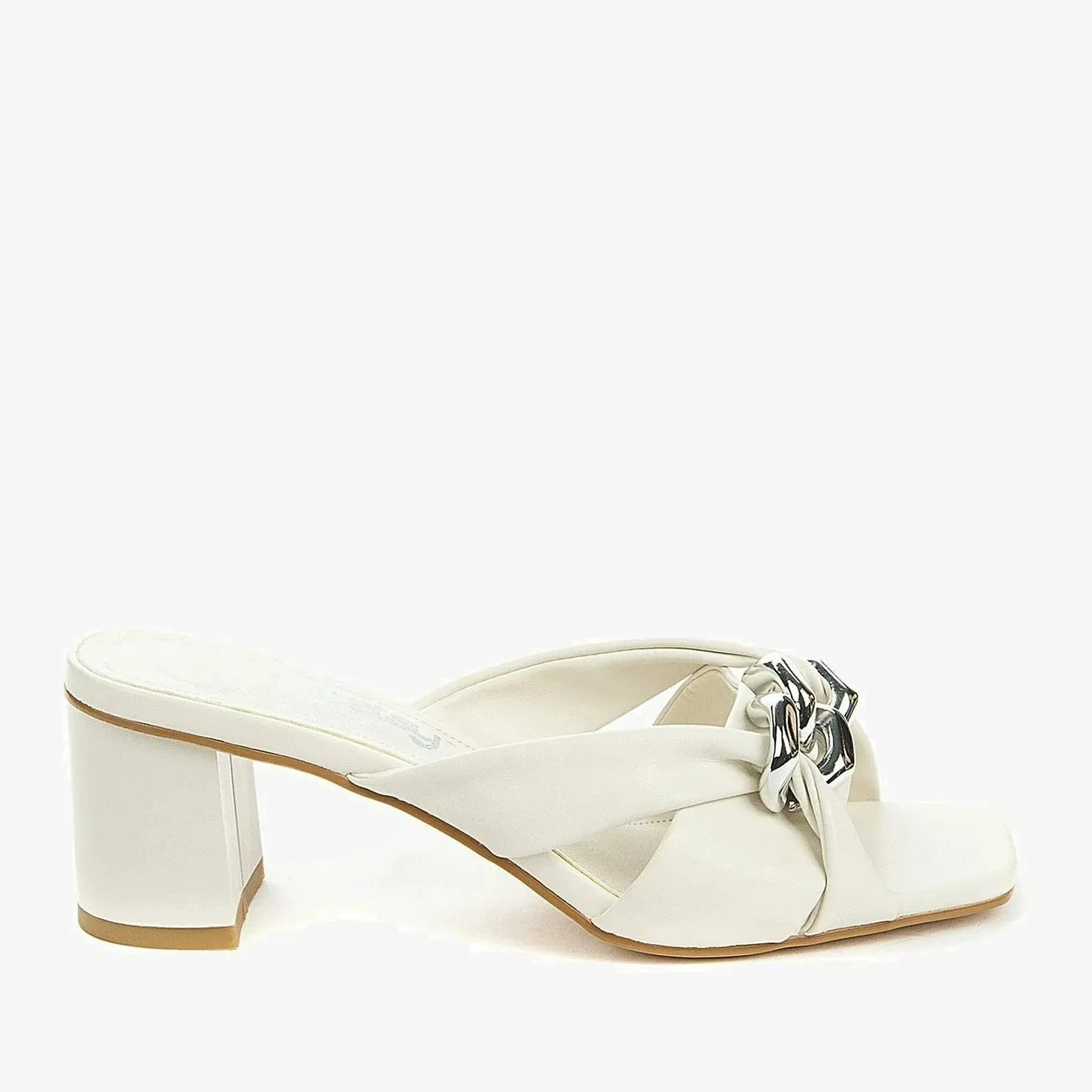 Betsy Ivory Mule Sandal