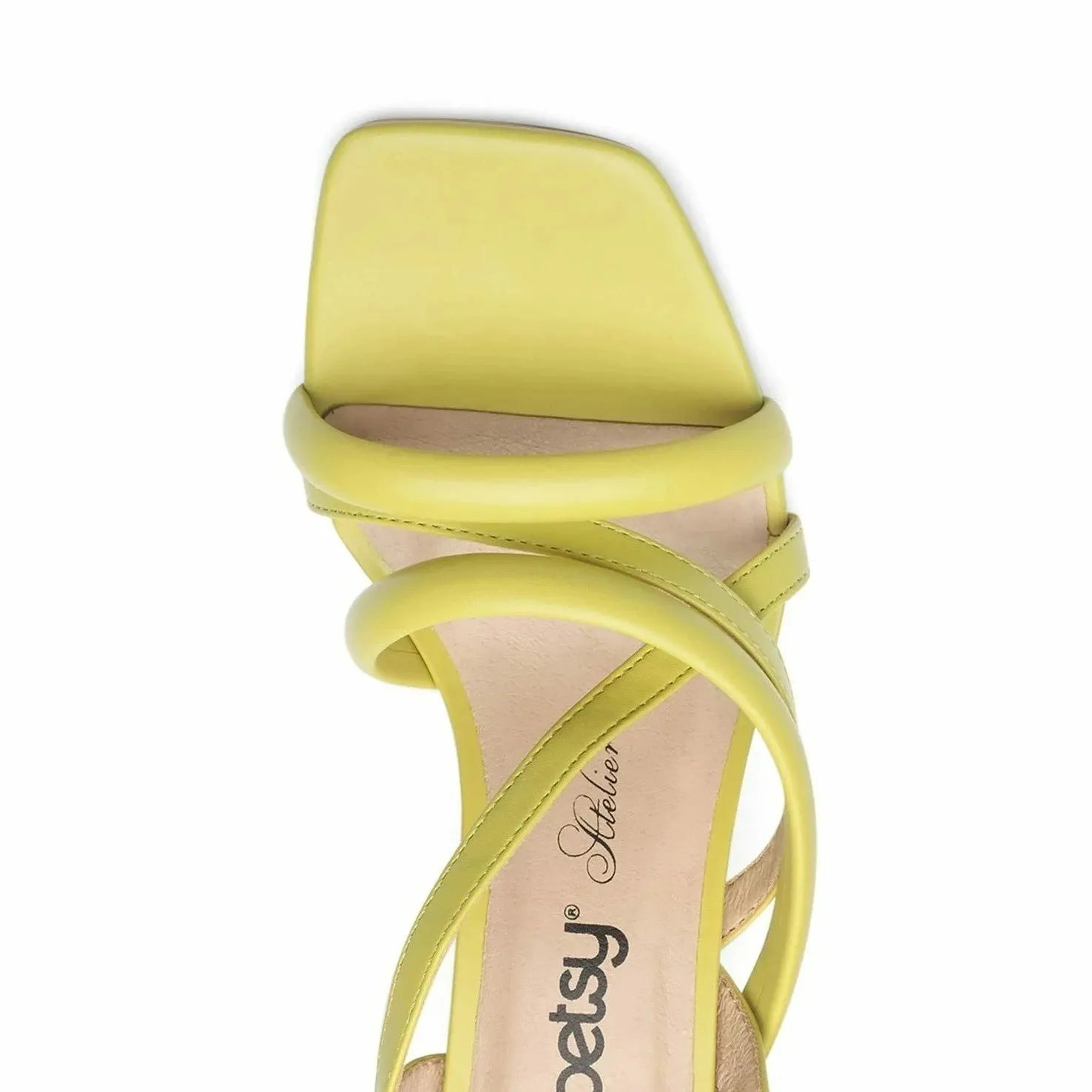 Betsy Strappy Lime Green Heels