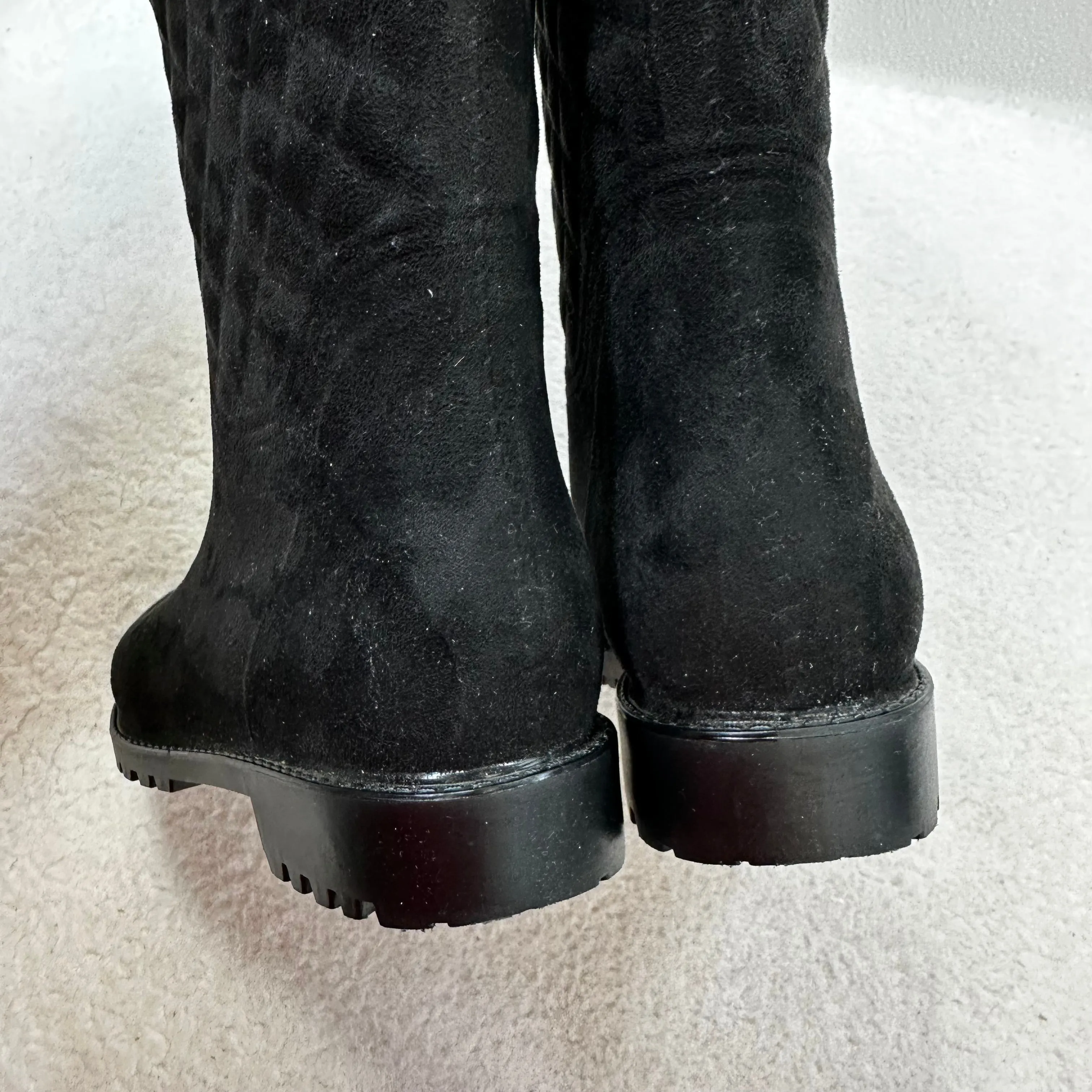 Black Boots Knee Flats Tommy Hilfiger, Size 7