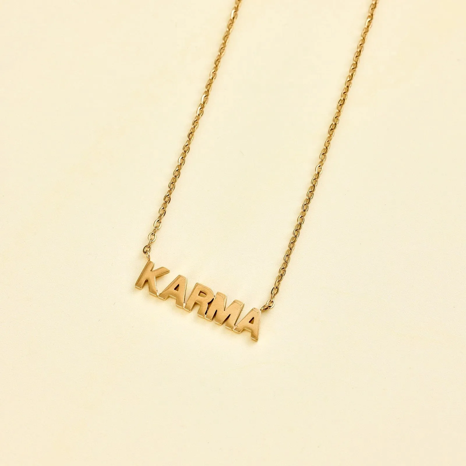 Block Letter Necklace