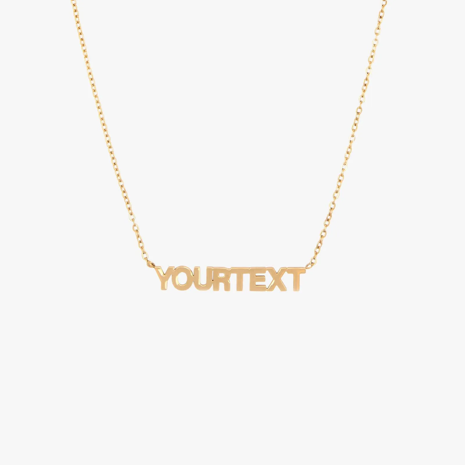 Block Letter Necklace