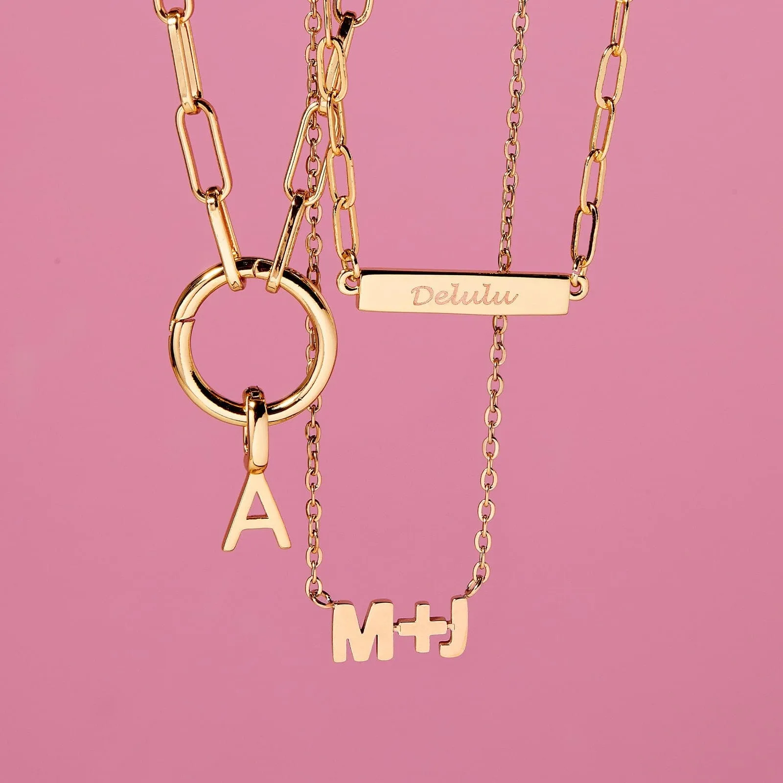 Block Letter Necklace