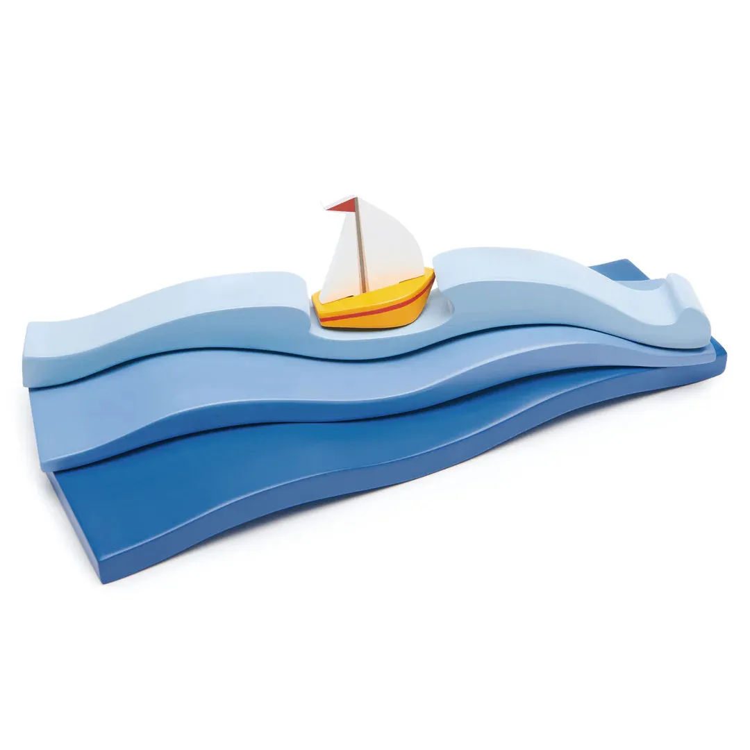 Blue Water and Sail Boat Set