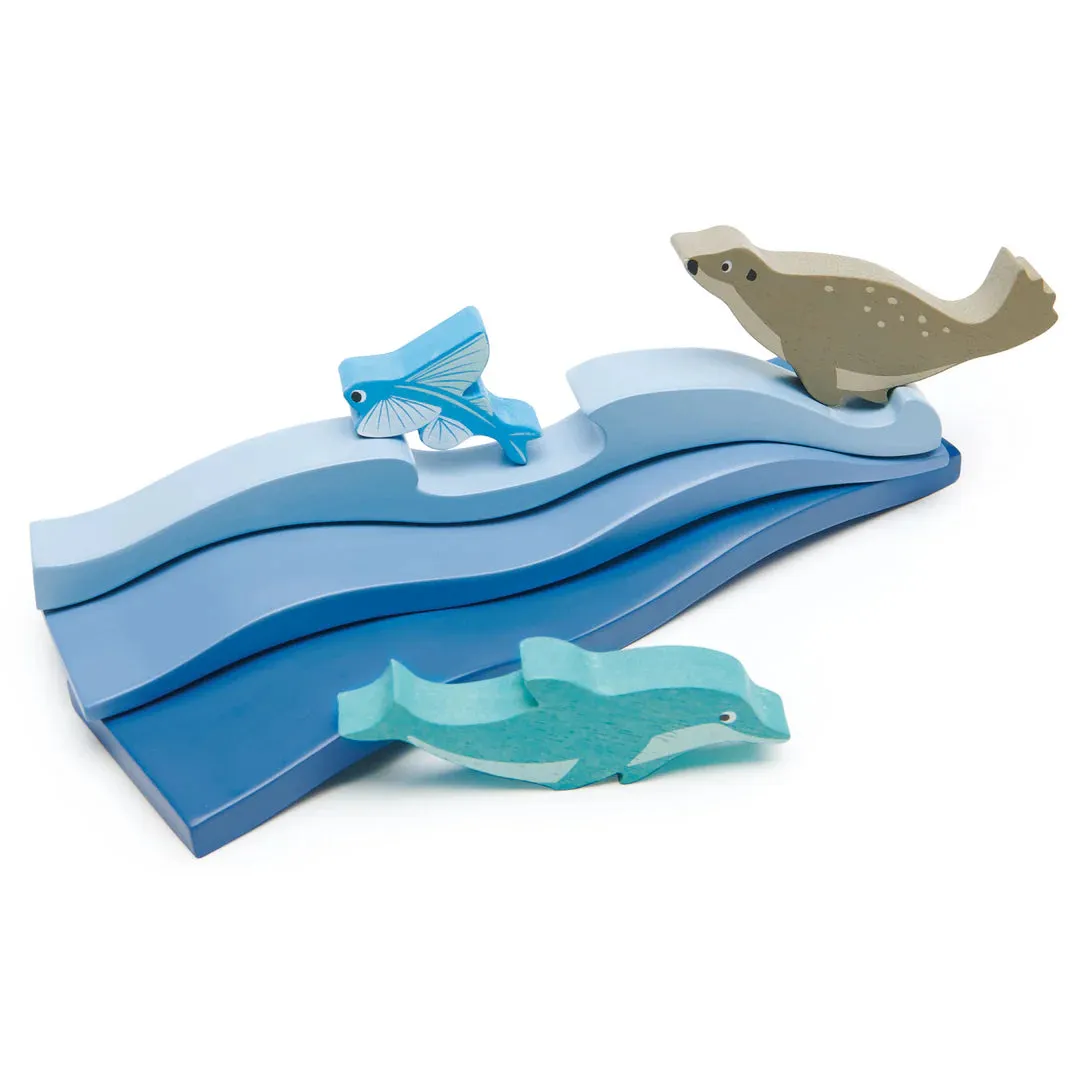 Blue Water and Sail Boat Set