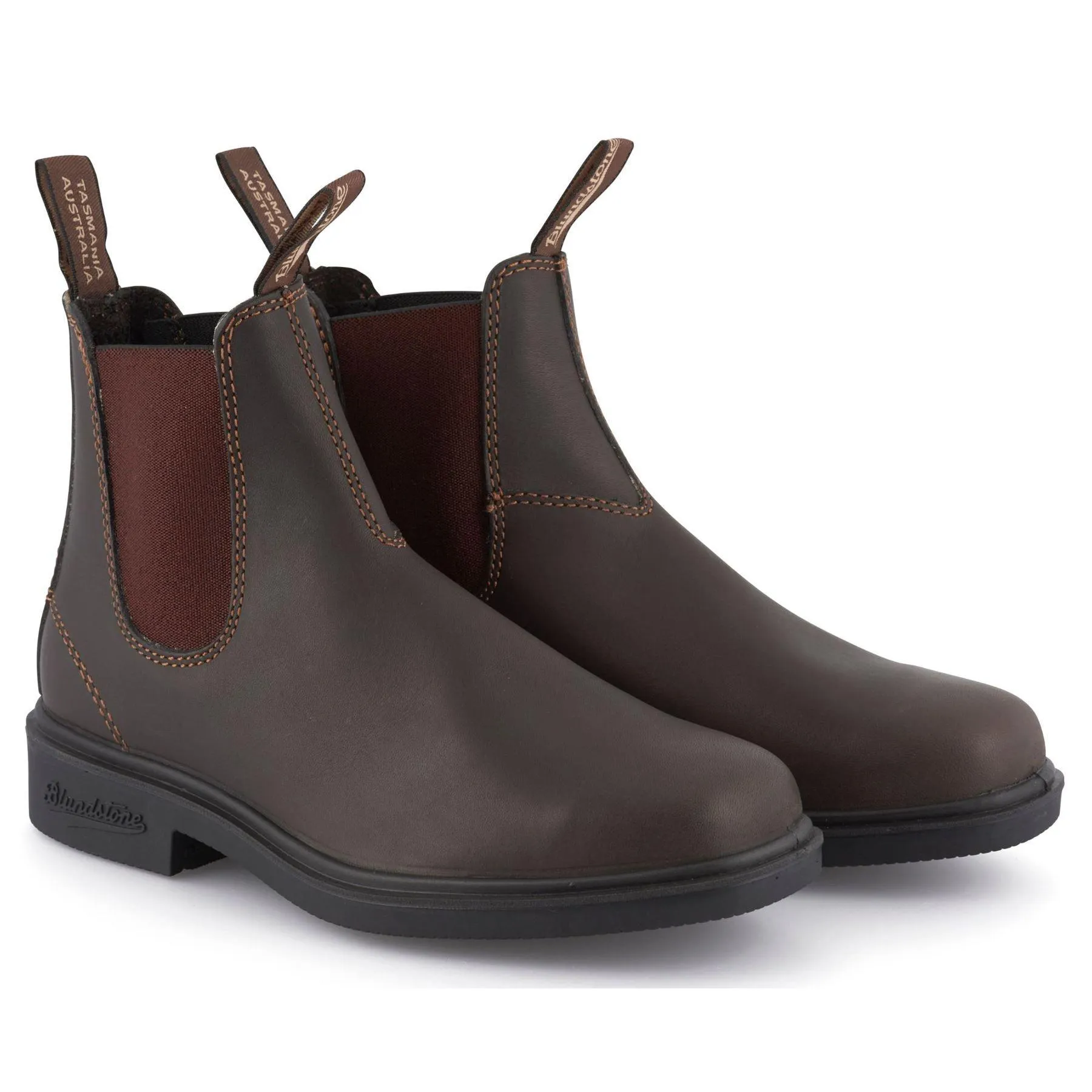 Blundstone 062 Stout Brown Leather Chiesel Toe Chelsea Boot