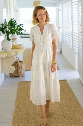 Broderie Sienna Dress | Ivory