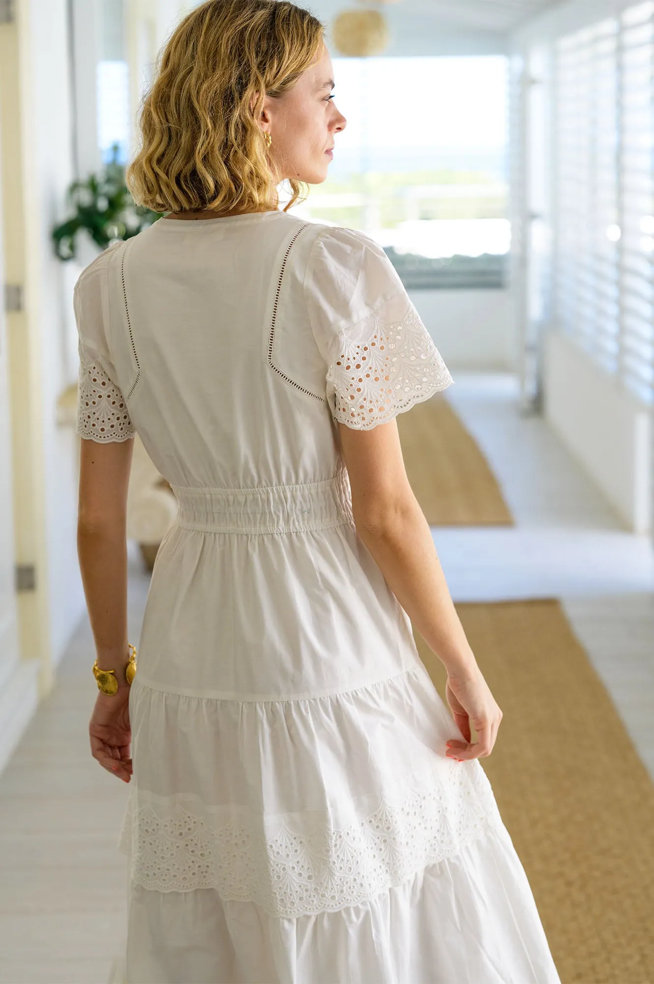 Broderie Sienna Dress | Ivory