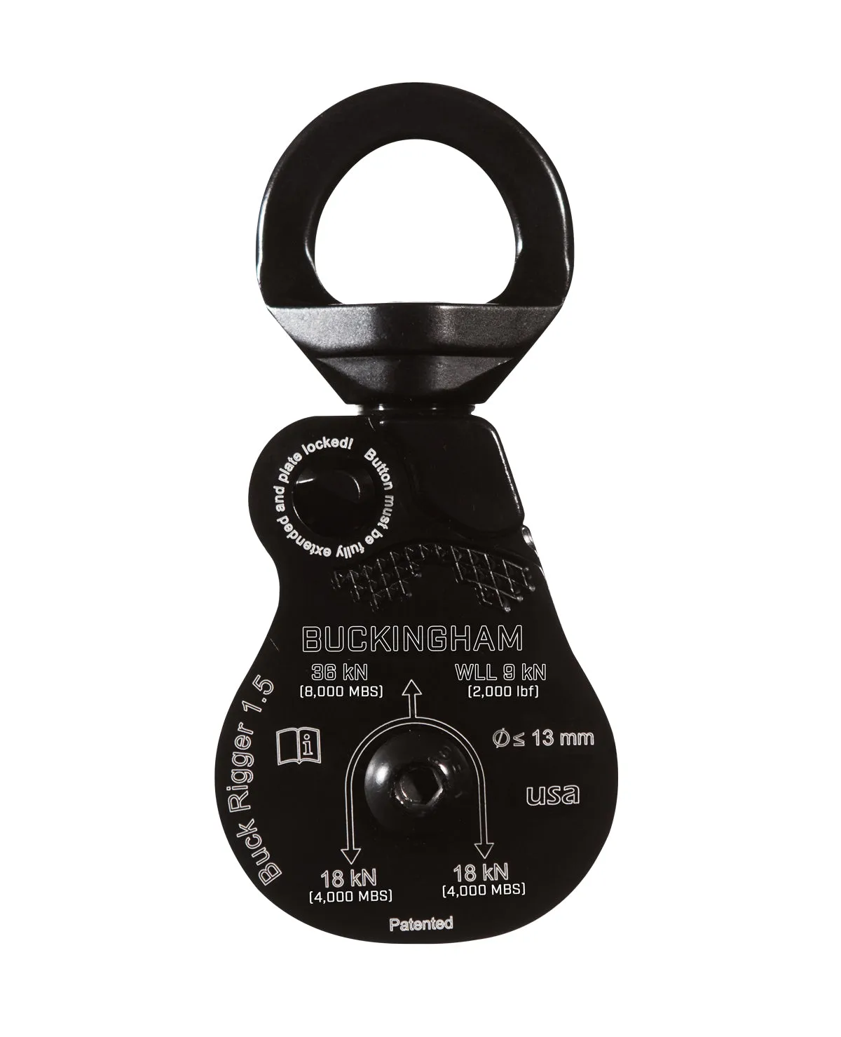 Buckingham Ox Block Single Sheave Pulley - 5007R1