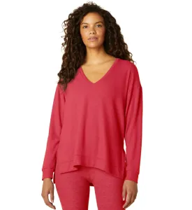 BY Long Weekend Lounge Pullover CORAL