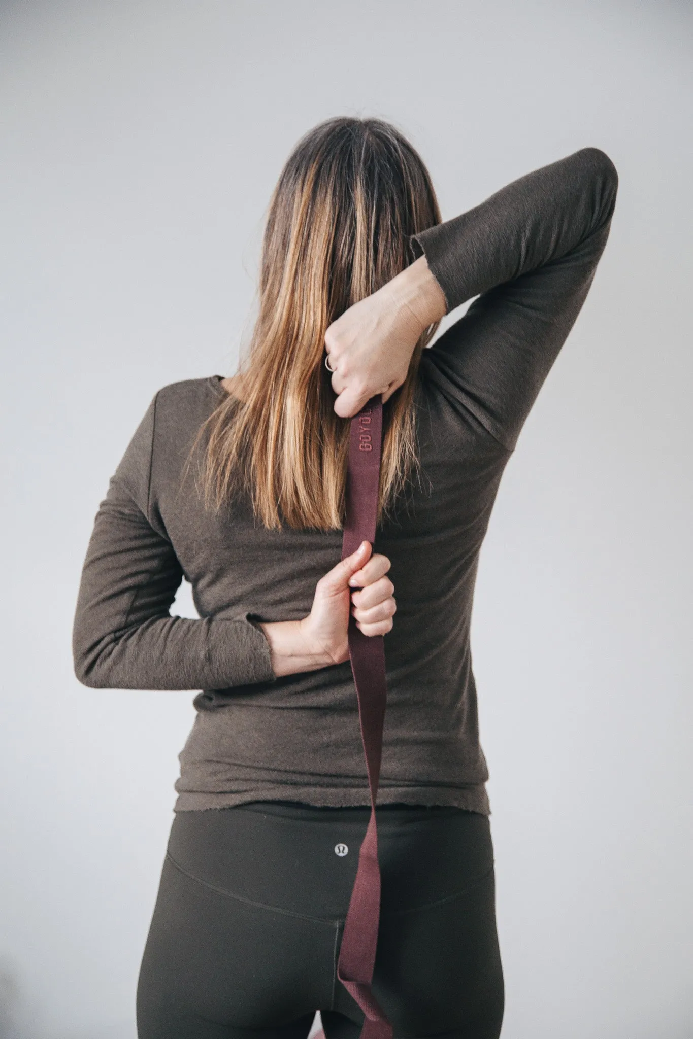 Calm Yoga Studio strap 280 cm - Brown