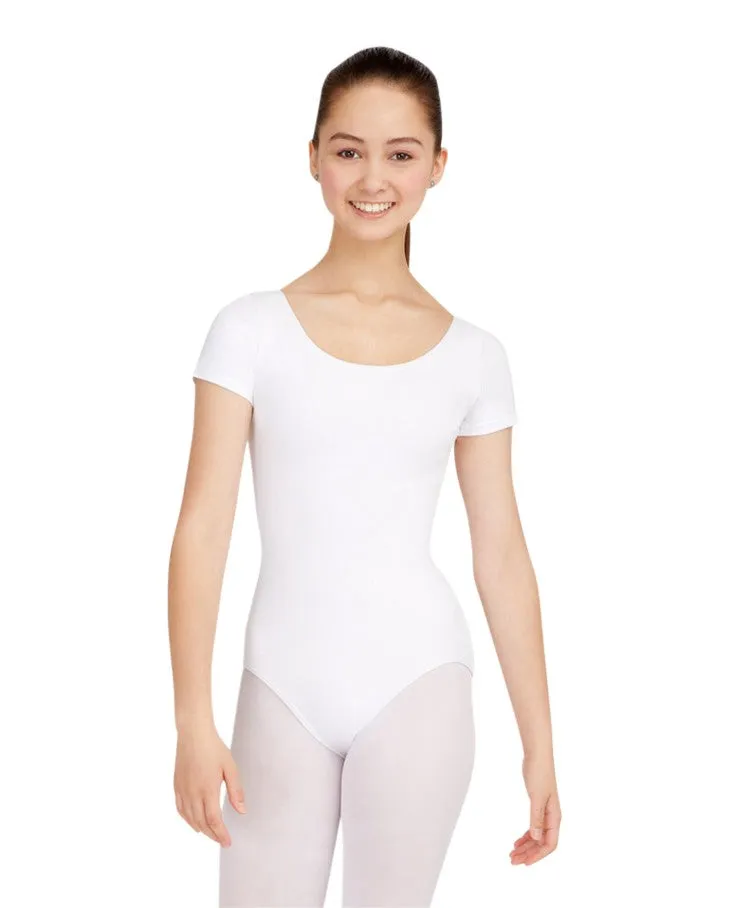 Capezio Women's Short Sleeve Cotton Leotard