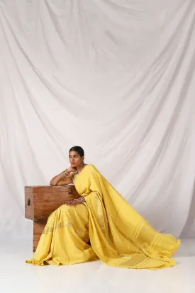 Celery Yellow Eshwari Saree